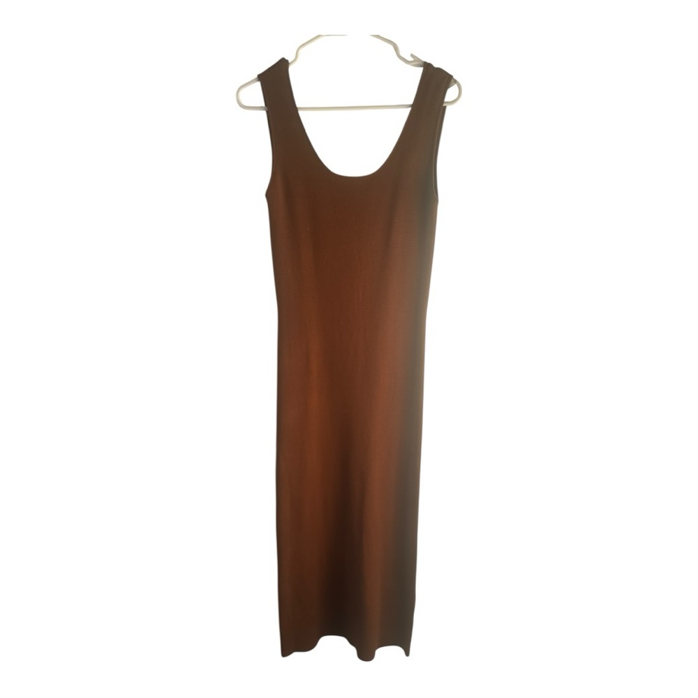 NWT Zara Knit Tank Midi Dress | Rust Brown | Size M